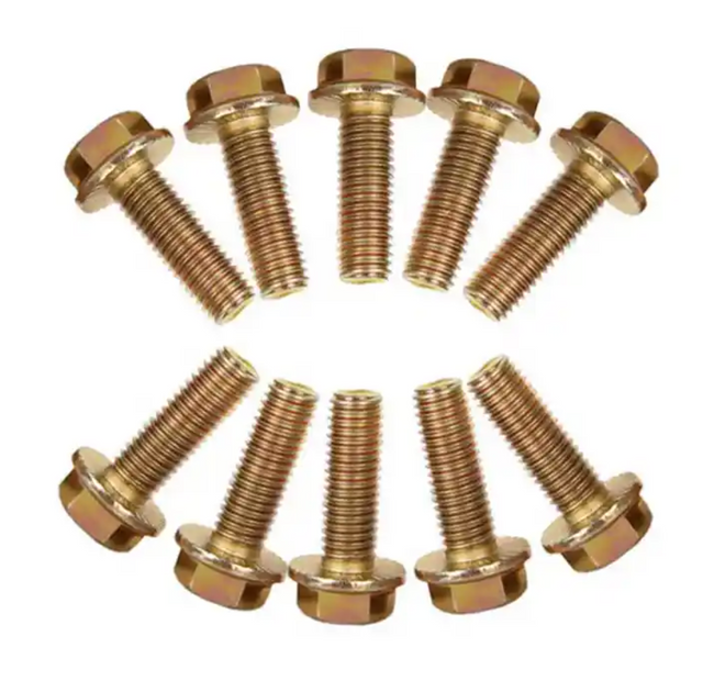 Yellow Zinc Plated Carbon Steel Flange Bolts