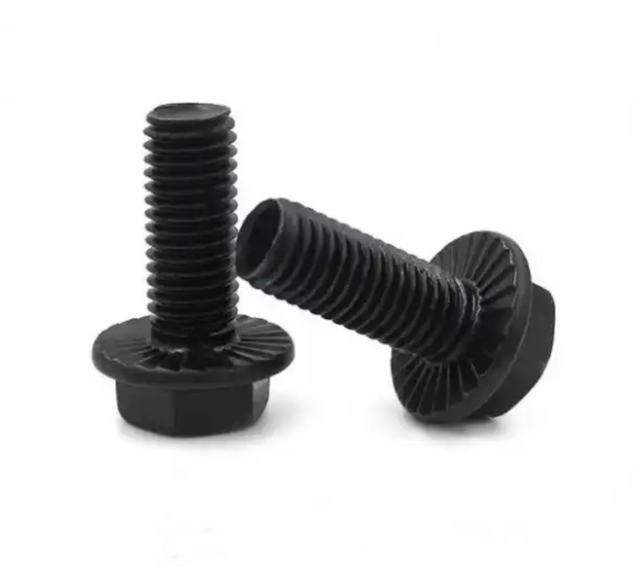 Black Zinc Plated Carbon Steel Flange Bolts