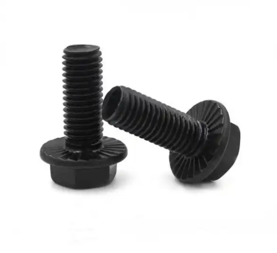 Black Zinc Plated Carbon Steel Flange Bolts