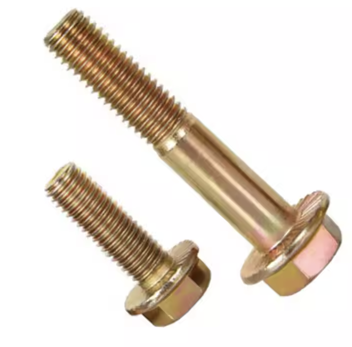 Yellow Zinc Plated Carbon Steel Flange Bolts