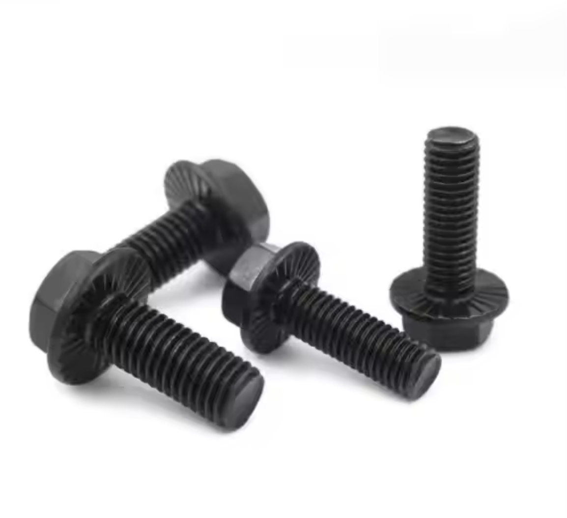 Black Zinc Plated Carbon Steel Flange Bolts